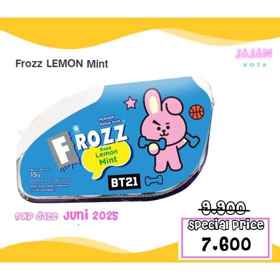 

Frozz Permen Lemon Mint 15 gram