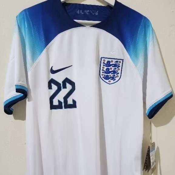 Nike Timnas Inggris Jersey - Stadium /Replica Version 2022 - Home - Bellingham 22