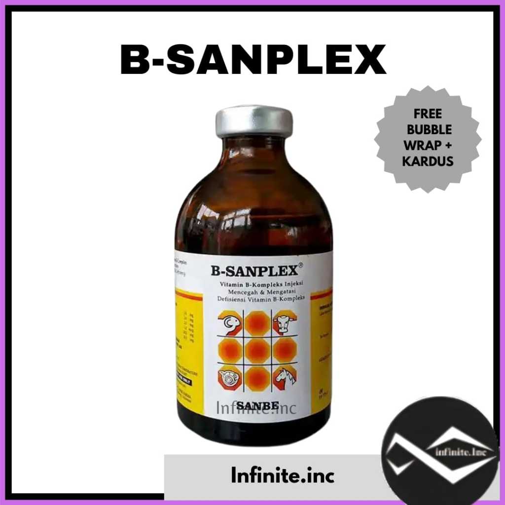 B Sanplex 100 ml- Vitamin B komplek Hewan ternak SANBE