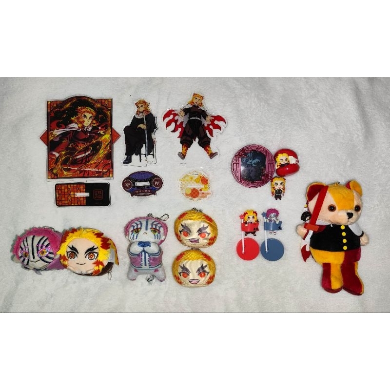 Mochikororin hugchara omanjuu niginigi bonus macaron mascot kimetsu no Yaiba Rengoku Kyojuro Akaza p