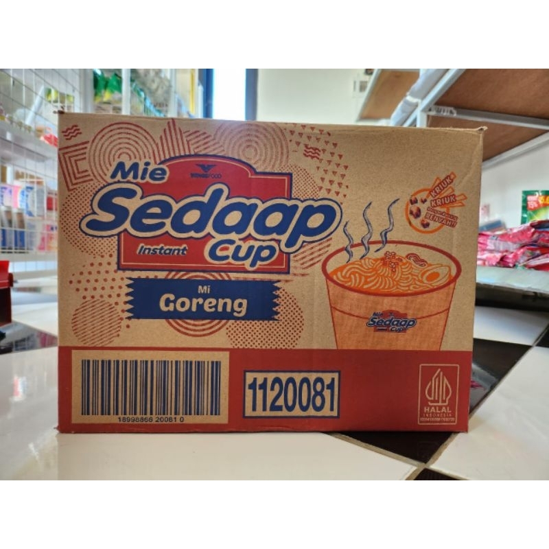 

original 1 Dus mie sedaap cup goreng isi 12 pcs