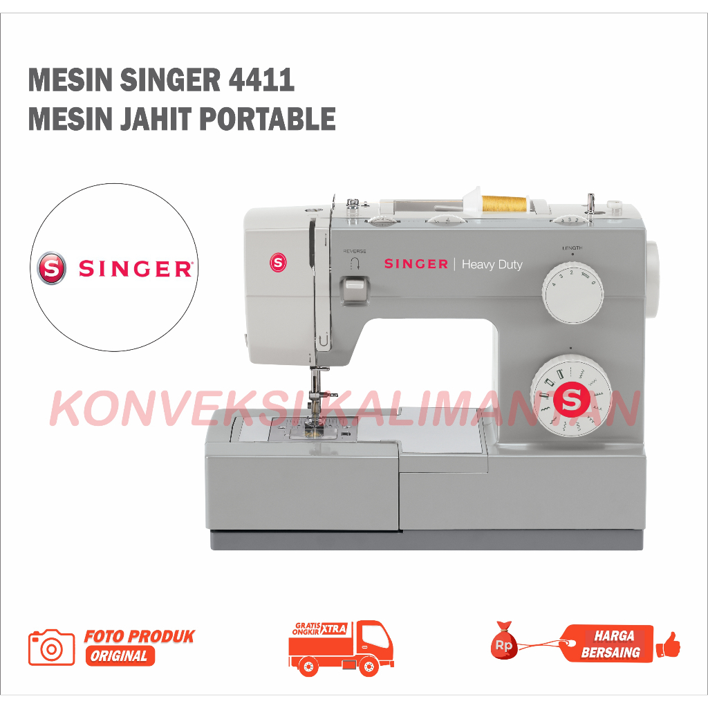 MESIN JAHIT SINGER HEAVY DUTY SERIES 4411 / MESIN JAHIT SINGER PORTABLE