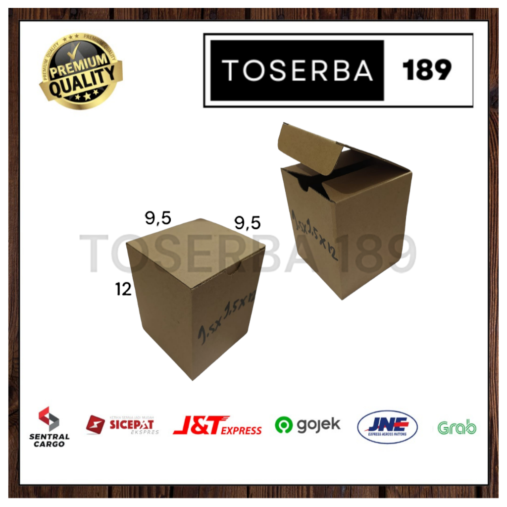 

kardus packing diecut/box pizza uk 9,5x9,5x12 cm