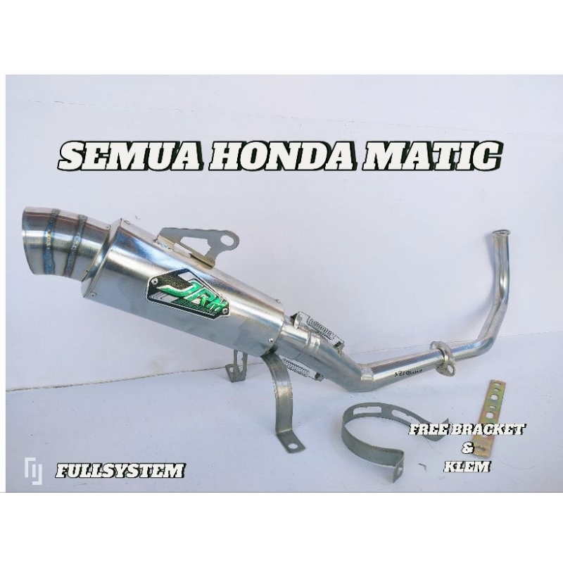 knalpot racing JRM semua motor honda matic.beat karbu,beat pgm-fi,beat esp-fi,vario 110 karbu/techno