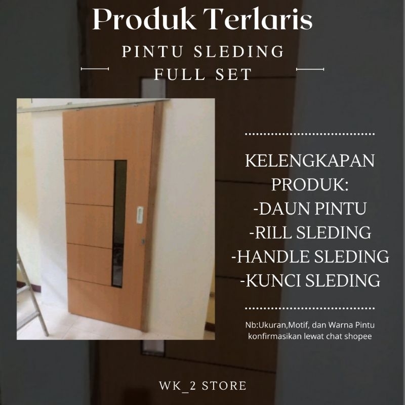 Pintu Slide/Swing Komplit