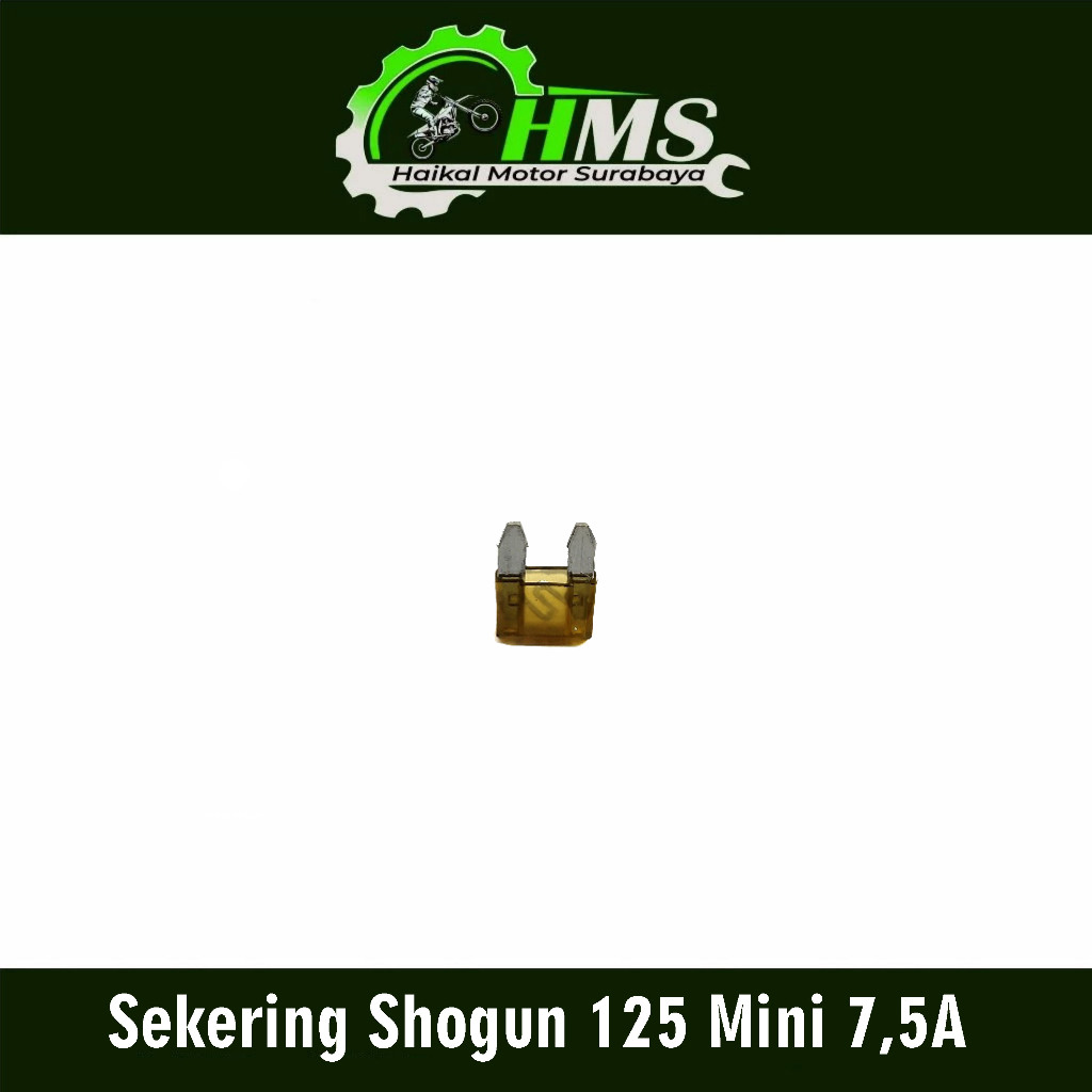 Sekering Shogun 125 Mini 7,5A (Warna Coklat) - Fuse DX Micro Fuse Mikro Sekring Tusuk Tancap Kotak