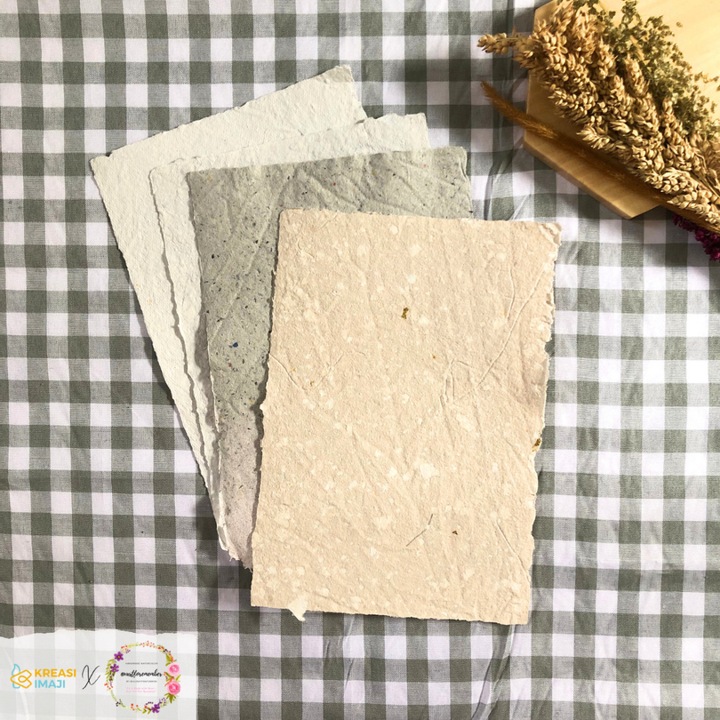 

KREASI IMAJI | Handmade Recycled Paper / Kertas Daur Ulang Handmade Size A5