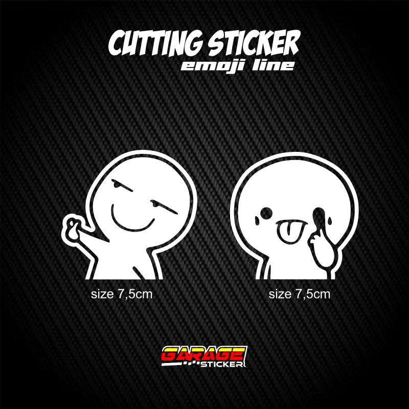 Sticker emot line cutting sticker emoji lucu keren HARGA PROMO