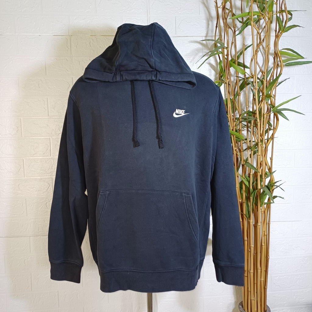 HOODIE NIKE ORIGINAL (SECOND BRANDED) SIZE XL, HITAM, HD0076