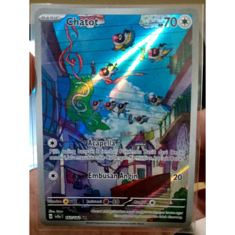 KARTU POKEMON CHATOT AR INDONESIA HOLO