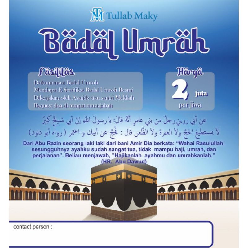 BADAL UMROH | FULL DOKUMENTASI | AMANAH | TERPERCAYA | PROFESIONAL | BERSERTIFIKAT