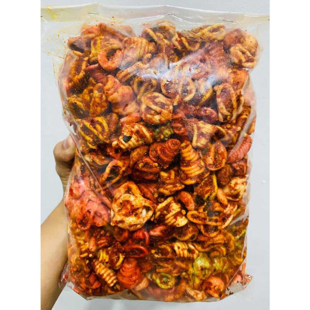 

seblak kerupuk gelung/sebring kerupuk gelung pedas daun jeruk bumbu melimpah