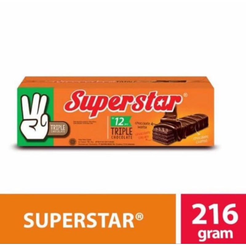 

superstar wafer ECER 1000 tripel chocolate (1pcs)