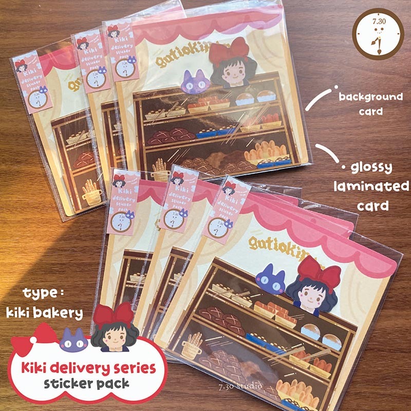 

Kiki delivery series sticker pack - stiker ghibli
