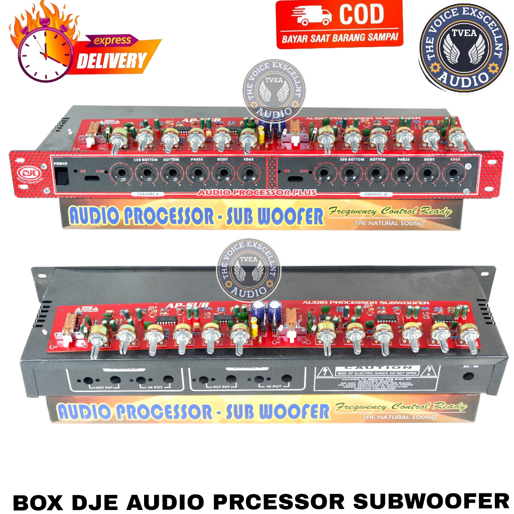 Satu Paket kit Audio Processor + Subwoofer Plus Bok Super Tebal