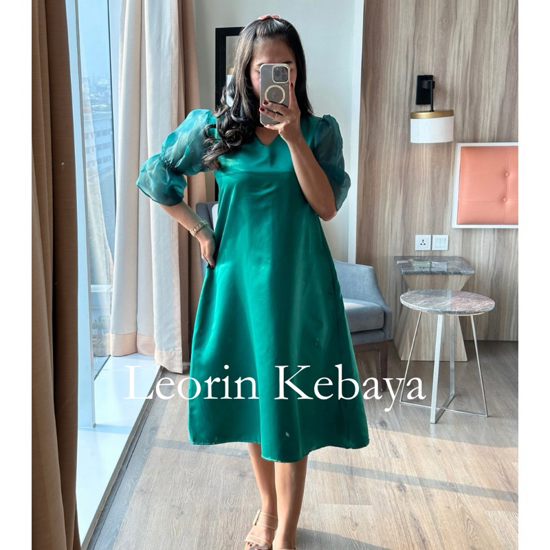 Dress Modern Ivana Dress Natal Dress Pesta Premium Murah Casual Wanita Kondangan Midi Gaun Remaja Ca