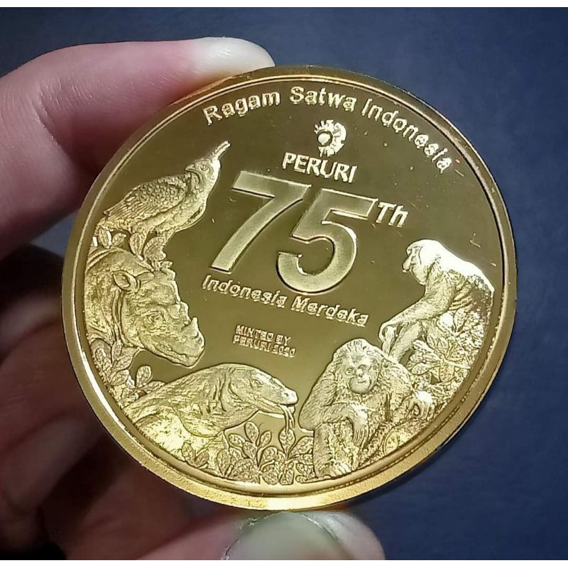 Koin peringatan 75 tahun Indonesia merdeka PERURI