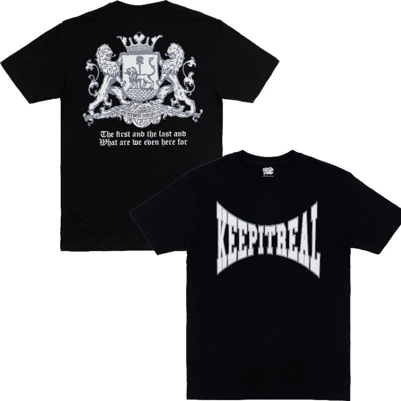 Keep it real - Tshirt black new merchandise/ kaos band hardcore keep it real hardcore