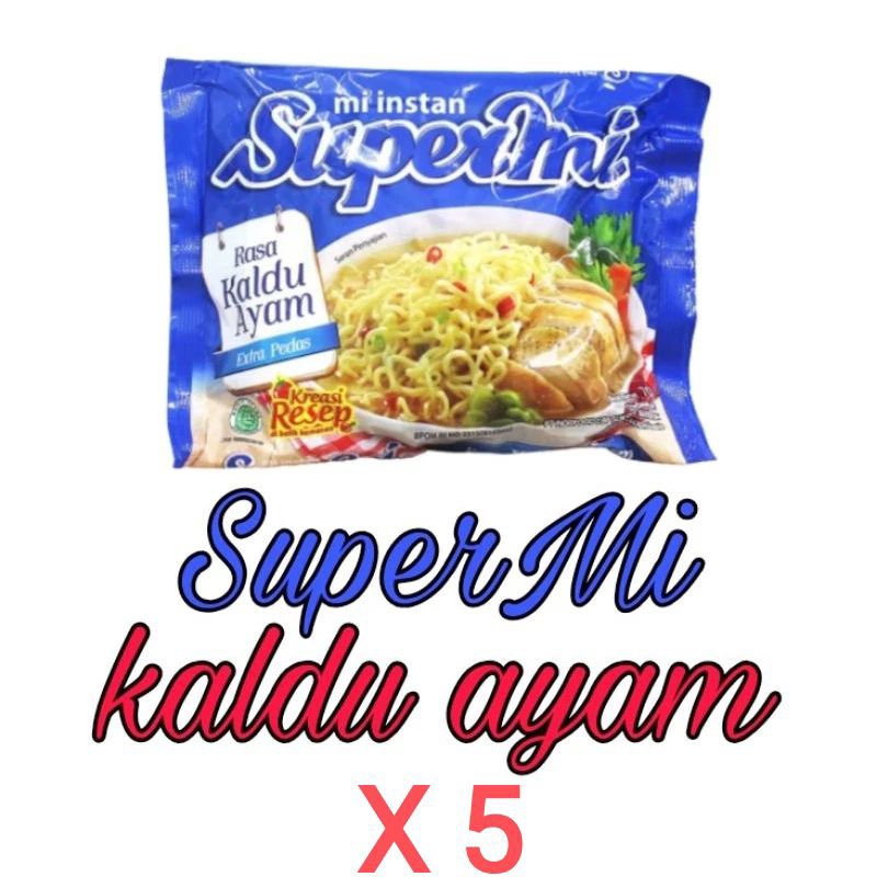 

Supermi kaldu ayam 5 pcs - mi instan goreng - mie kuah