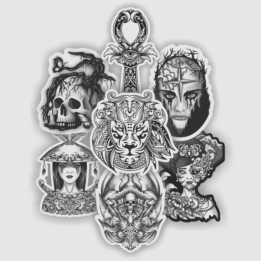 

Mawpis 7 Stiker Hitam Putih