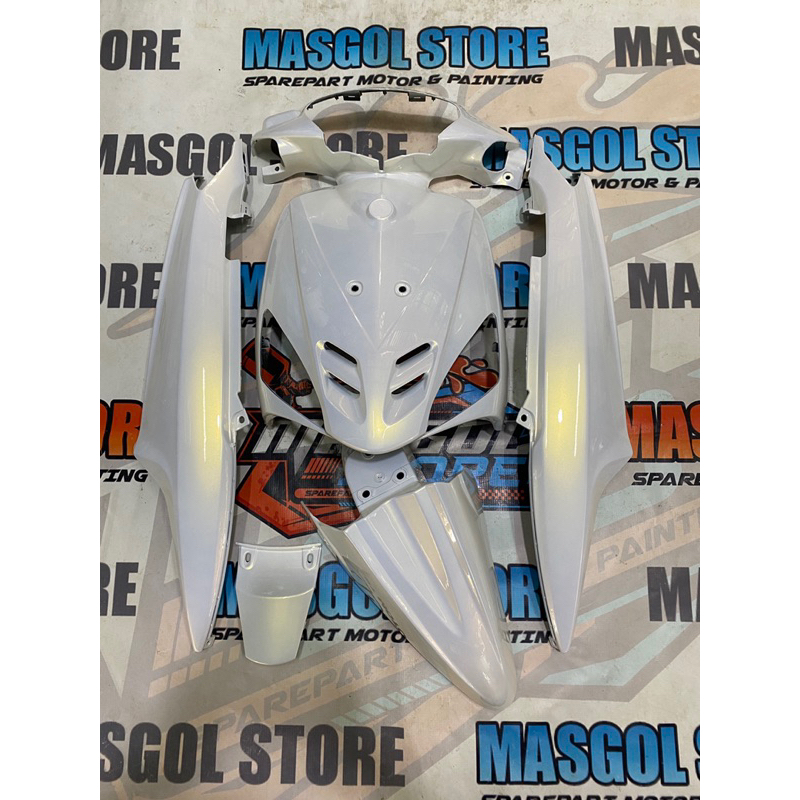 Full body halus Mio sporty Putih lembayung gold