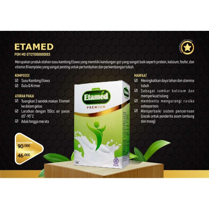 

Etamed susu serbuk kambing etawa plain