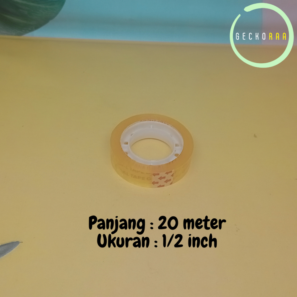 Selotip Kecil Mini Anti Air Bening Keamanan Data Reptil Gecko AFT