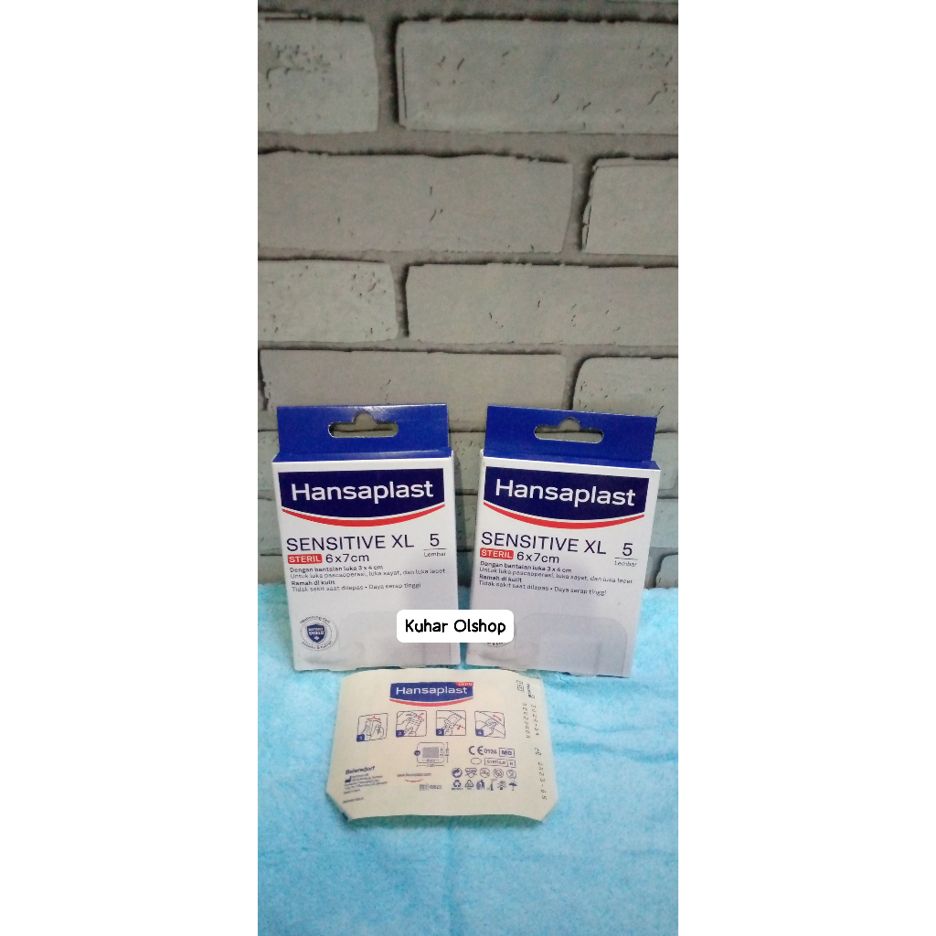 hansaplast sensitive plester XL 6x7