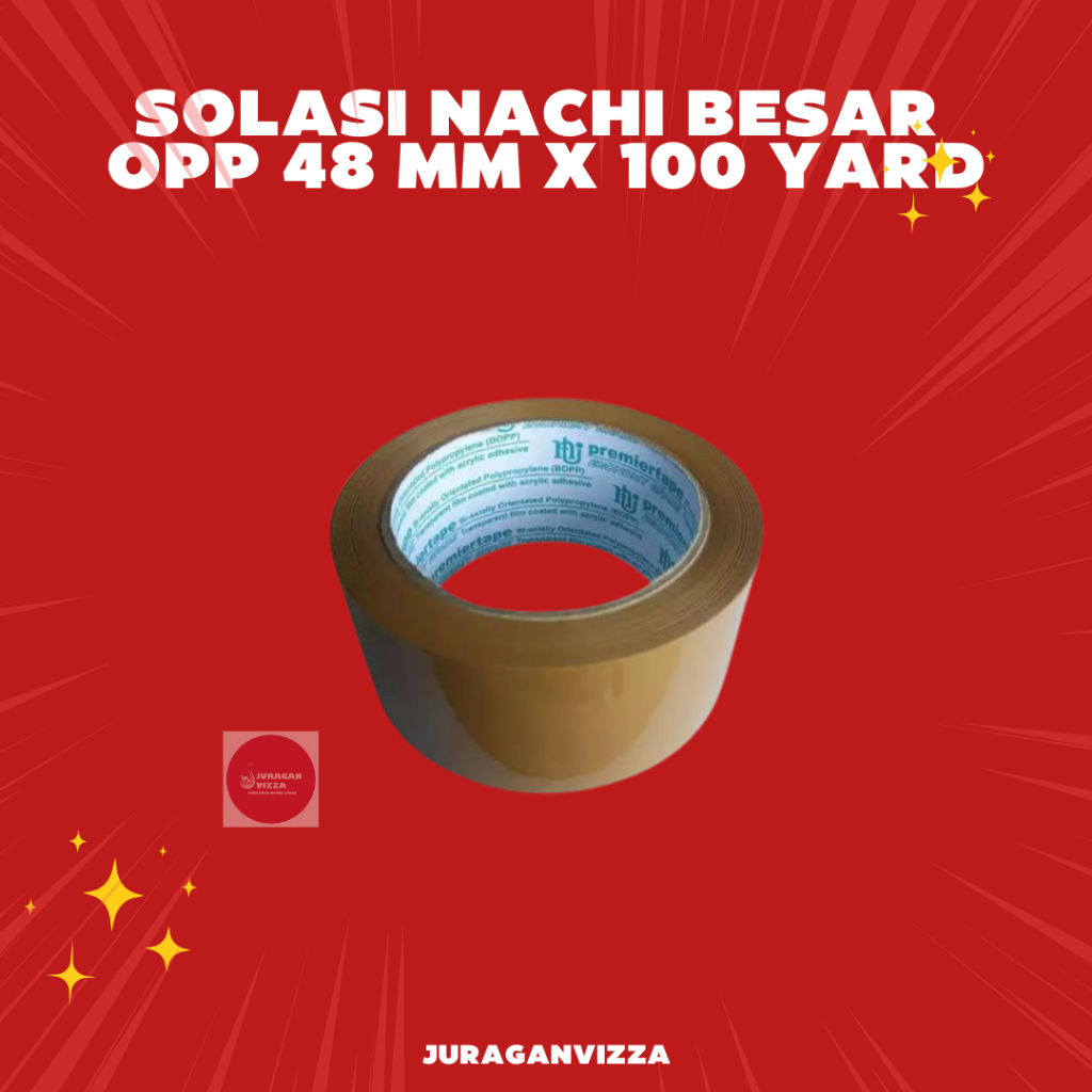 

ISOLASI NACHI BESAR OPP 48 MM X 100 YARD TERMURAH