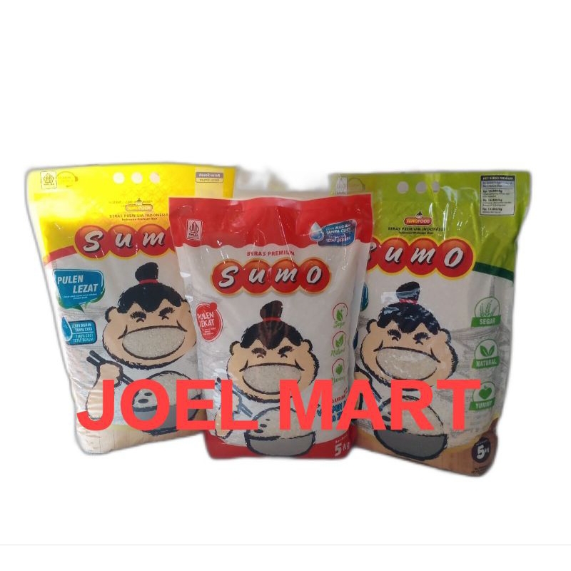 

BERAS SUMO PREMIUM 5KG 5 KG HIJAU KUNING MERAH