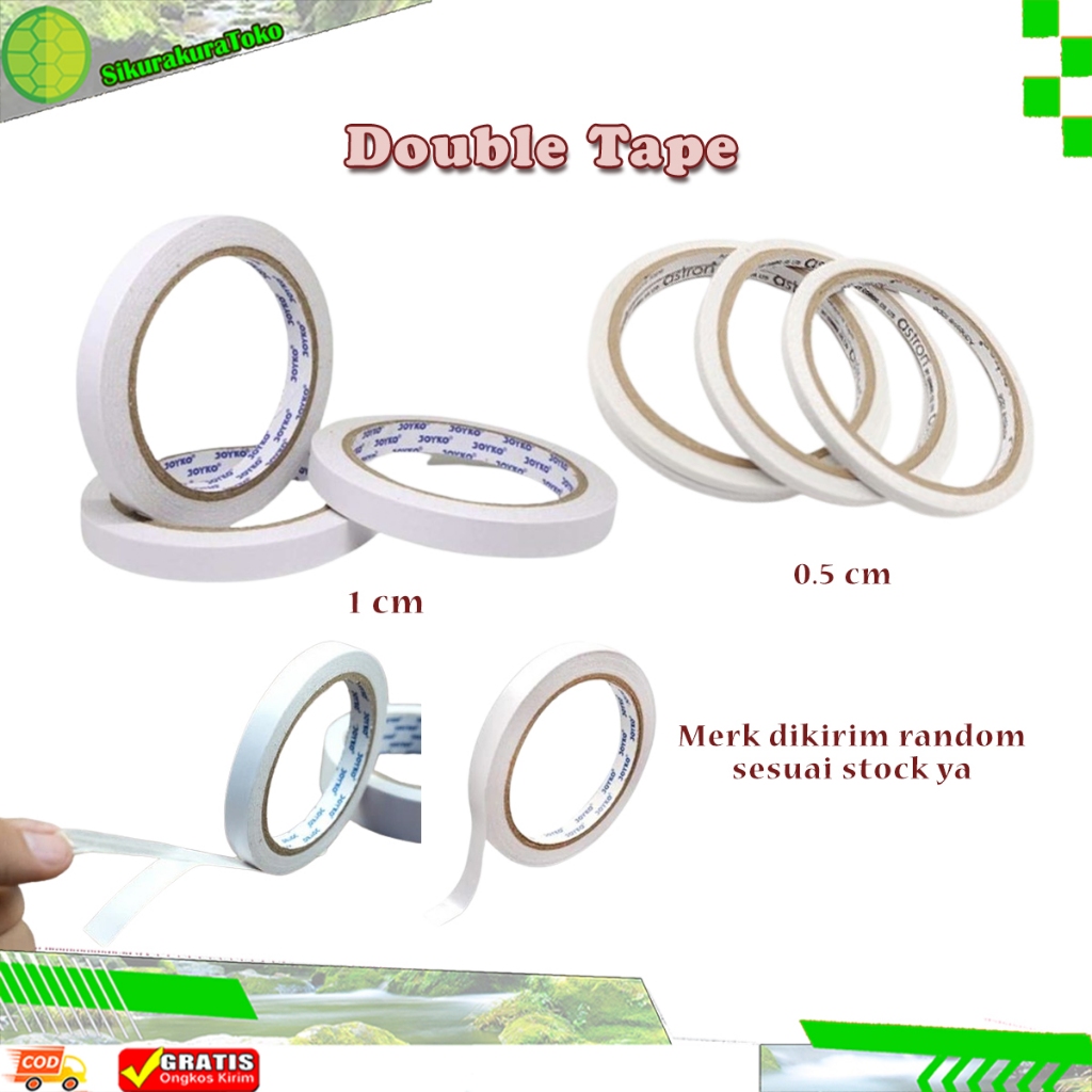 

(SKR) Isolasi 2 Sisi Bolak Balik Double Tape Kertas Murah Berkualitas