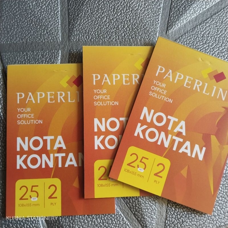 

ECERAN (1 PCS) Nota Kontan PAPERLINE 25 dan 50 set semua rangkap (1 ply, 2 ply, 3 ply)