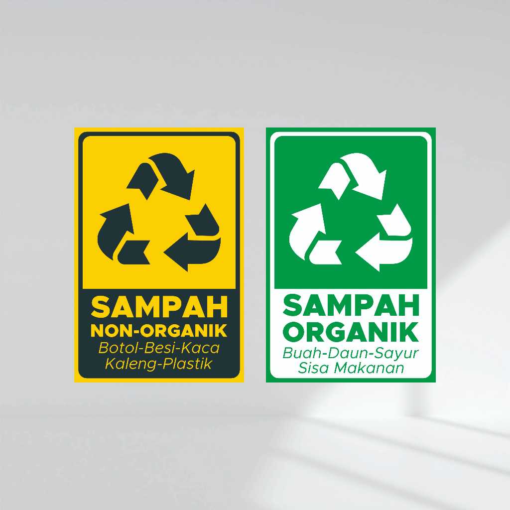 

STIKER SAMPAH ORGANIK / NON ORGANIK