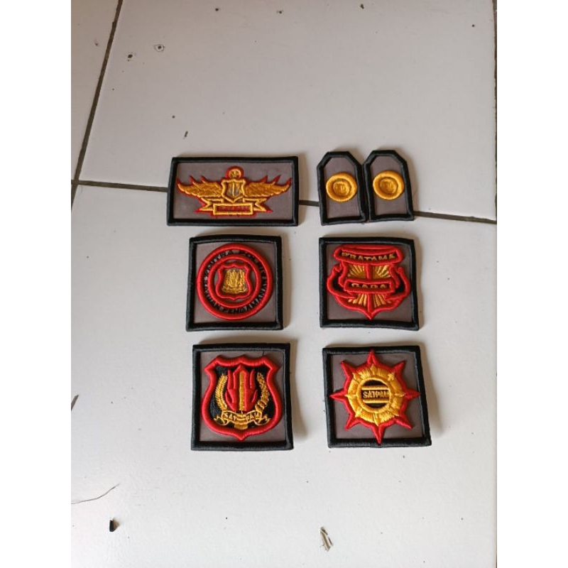 atribut satpam bordir timbul