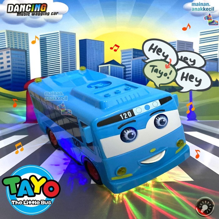 Mainan Bus Tayo Goyang Mainan Anak Bus Tayo Goyang Bisa Jalan dan Ada Musik  553-388 / 1804B