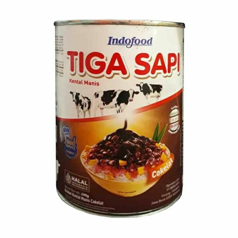 

Tiga sapi krimer kental manis cokelat 490g