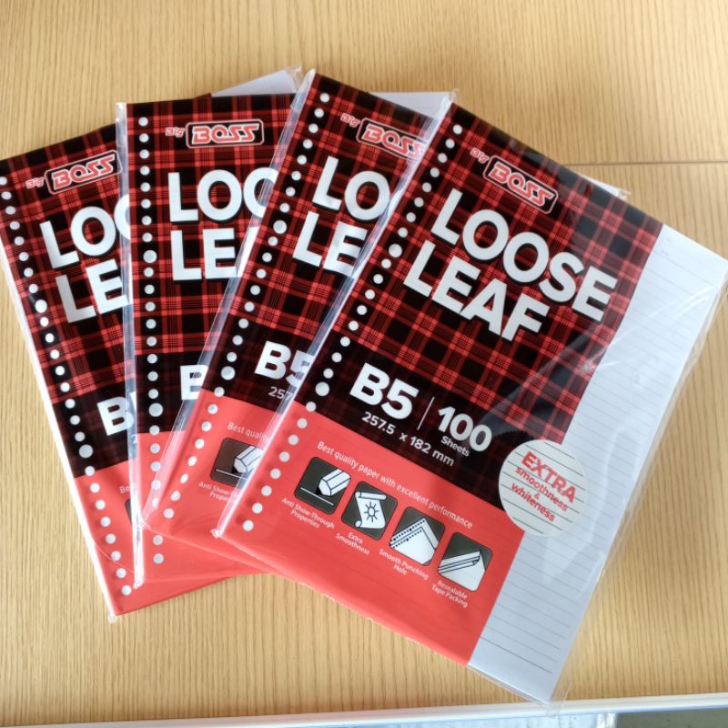 

Loose Leaf B5 Bergaris isi 100lbr