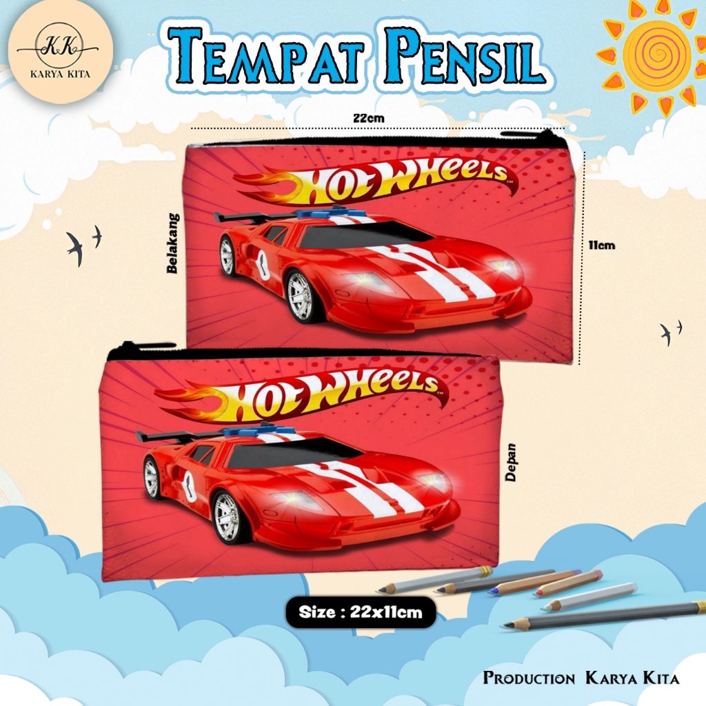 

Tempat Pensil Karakter Anime Anak Laki laki Hot Wheels Kode 03