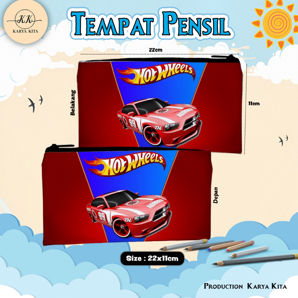 

Tempat Pensil Karakter Anime Anak Laki laki Hot Wheels Kode 09