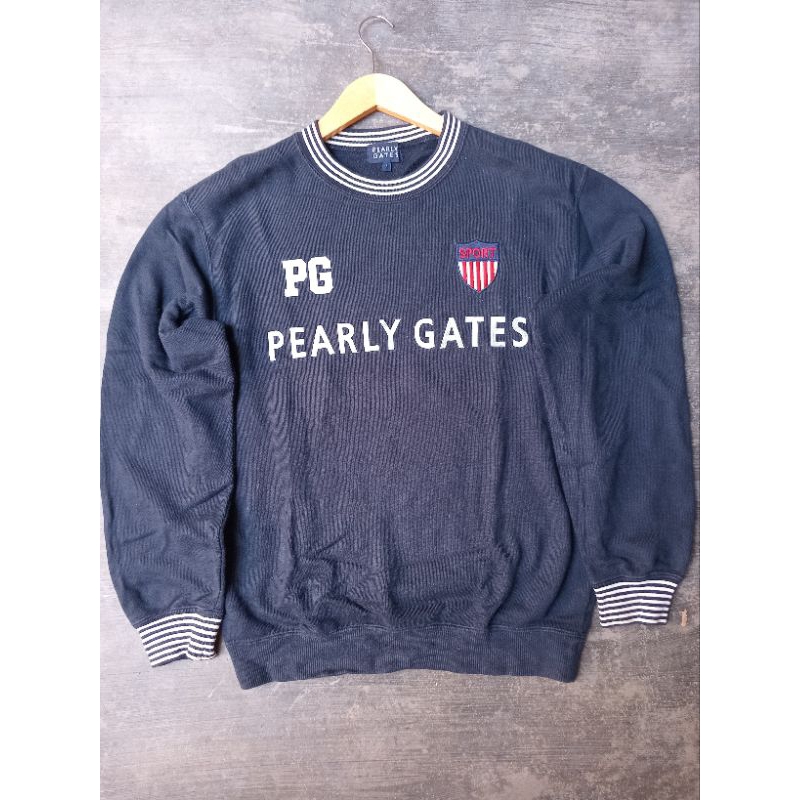 Crewneck Pearly Gates Motif Bordir LD 108 Second