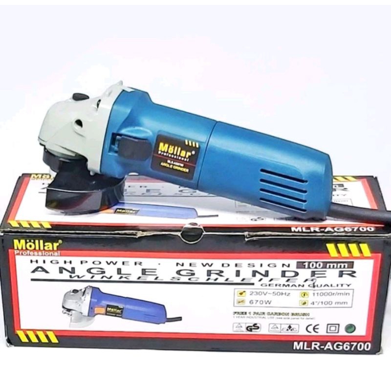 MOLLAR AG6700 Gerinda Listrik Gerinda Tangan Angle Grinder
