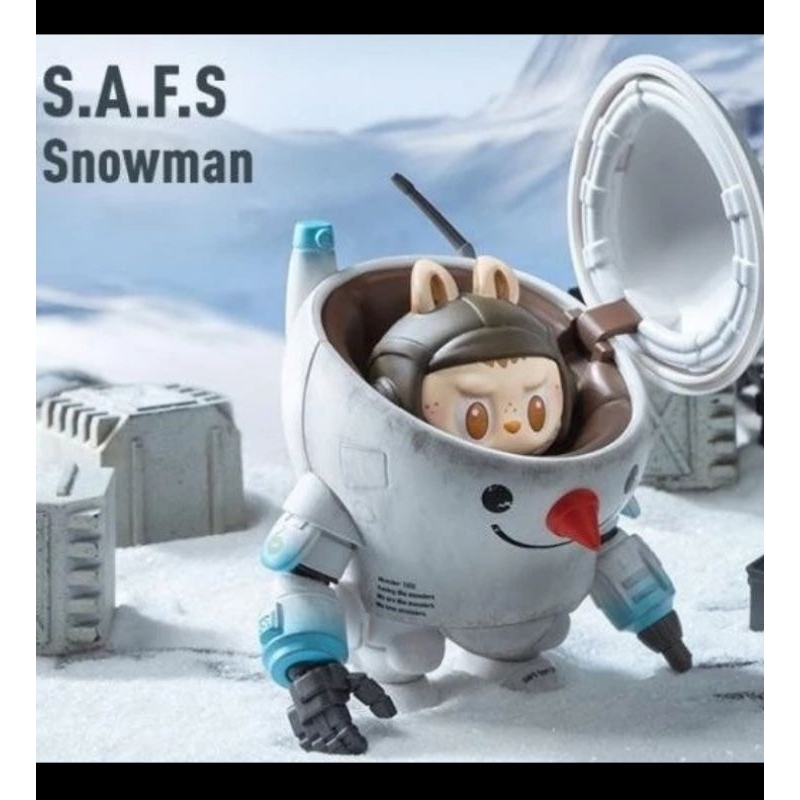 popmart labubu x kow yokoyama snowman /maschinen krieger