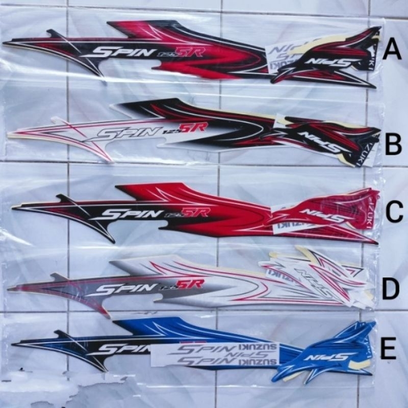 Striping lis sticker standar suzuki spin sr 2007 2008 stiker spin sr 2007 berkualitas
