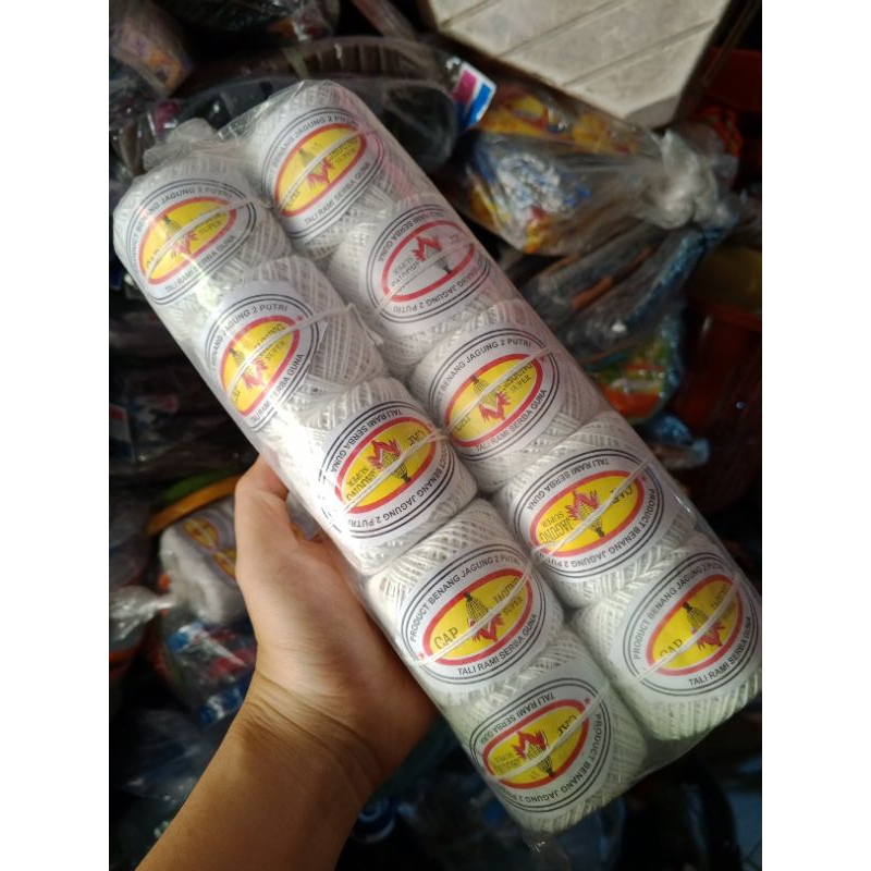 benang jagung murah (isi 10 gulung)/benang bahan bangunan/benang jagung super