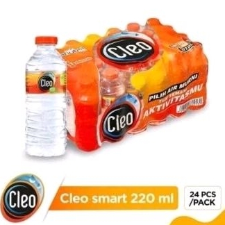 

cleo smart 220ml isi 24 botol