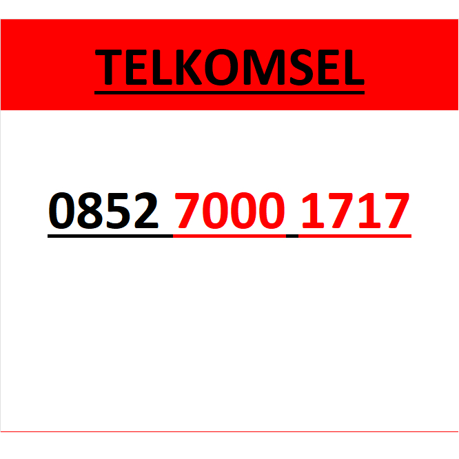 nomor cantik telkomsel simpati seri abab 1717 murah lengkap wn84 1900