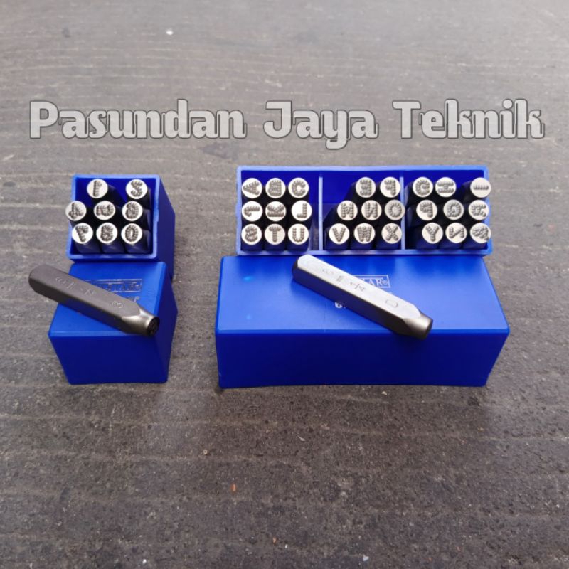 

Stamp punch dot Mastar 6 mm 1/4" angka huruf ketok type titik bintik