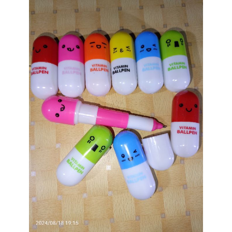 

PULPEN_LUCU/pulpenkarakter/Pulpen mini/PULPEN anak/pulpen Vitamin kapsul