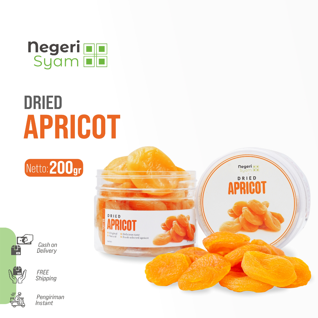 

Negeri Syam Dried Apricot Premium Quality kering 200 gram