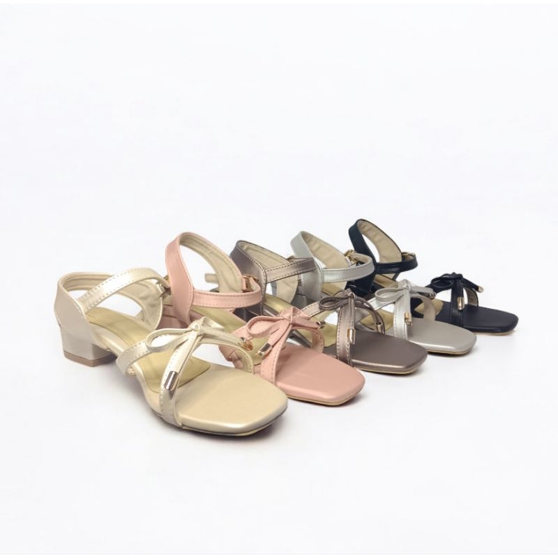 Sendal Jopita Jennie hak 3cm wanita anti slip